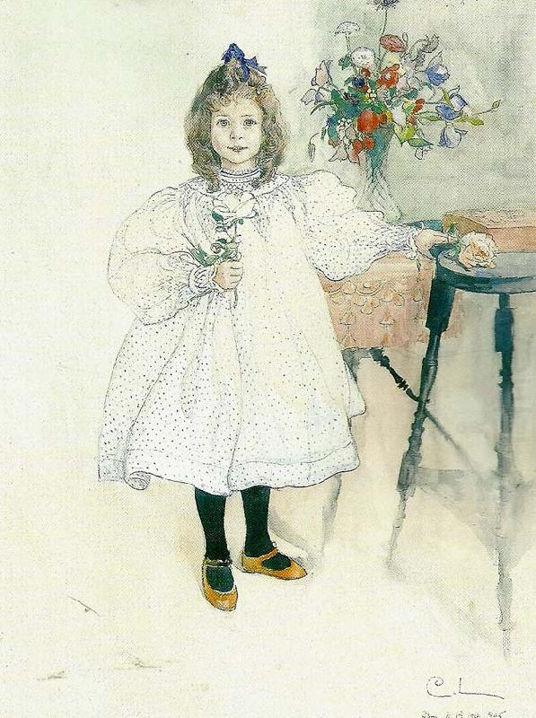 Carl Larsson gladys oil painting picture